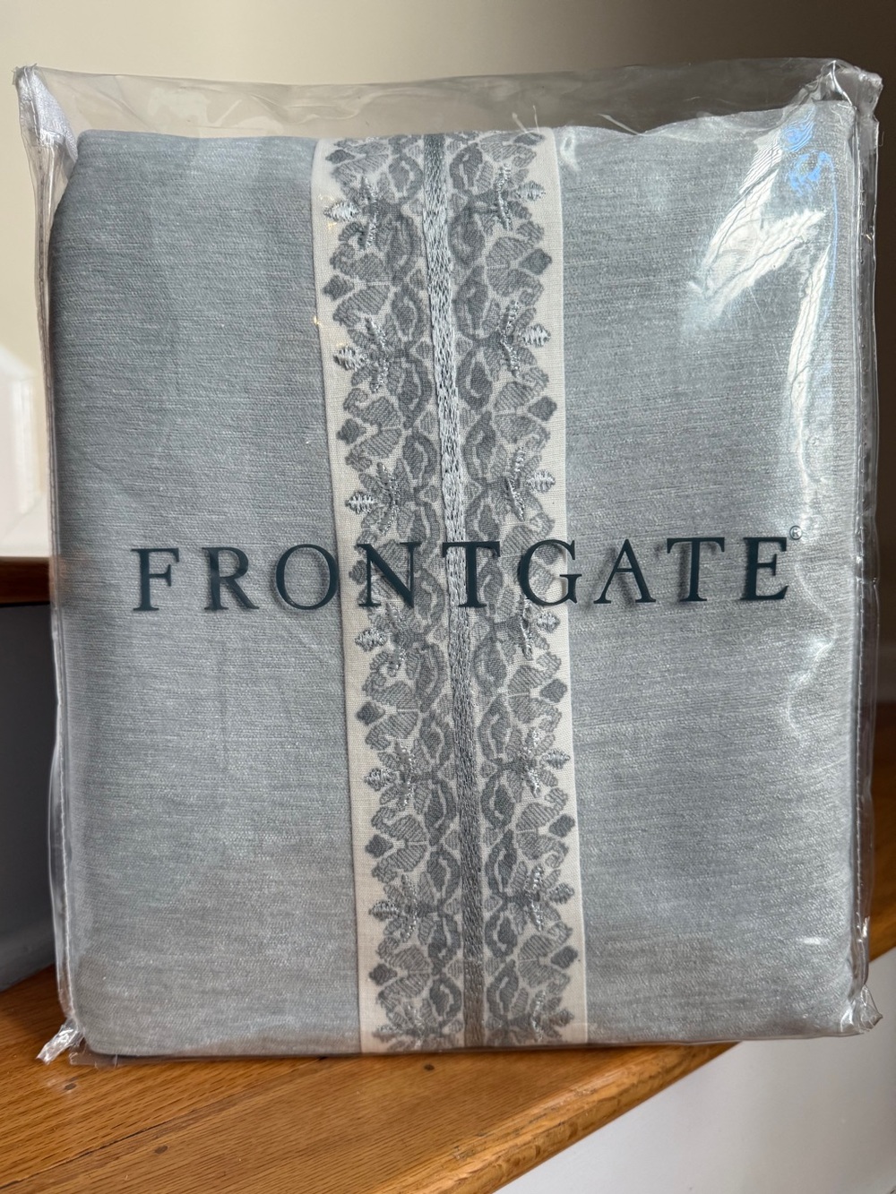 Frontgate Velvet Queen Duvet Cover - Steel Blue - NWT